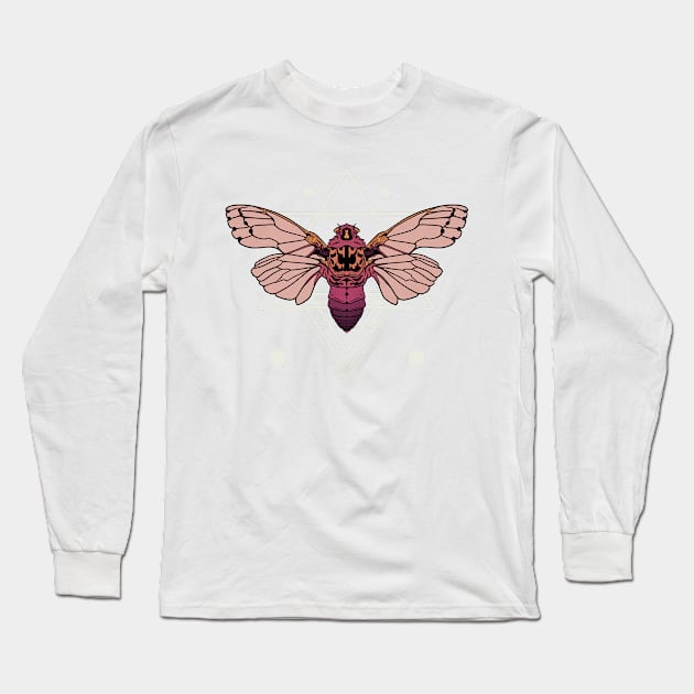 Cicada (sunset) Long Sleeve T-Shirt by yeppep